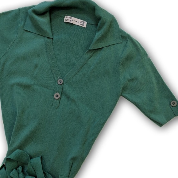 Zara Tops - 🍁 ZARA NWOT Green Long Sweater Dress 🍁